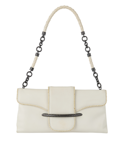 Shoulder Bag, £295, Handbags, White, Leather, Front view